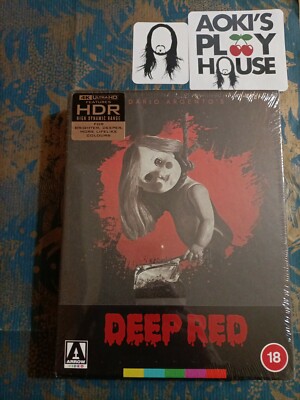 Deep Red Dario Silver 4k HDR 3 Disc Limited Edition Blu Ray! Neu Versiegelt!!