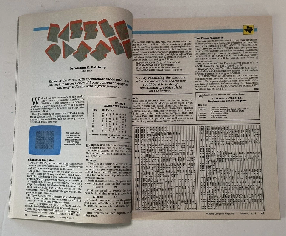 Vintage Home Computer Magazine Vol. 4 No. 5 Apple Commodore IBM TI PCjr - Image 4 of 4