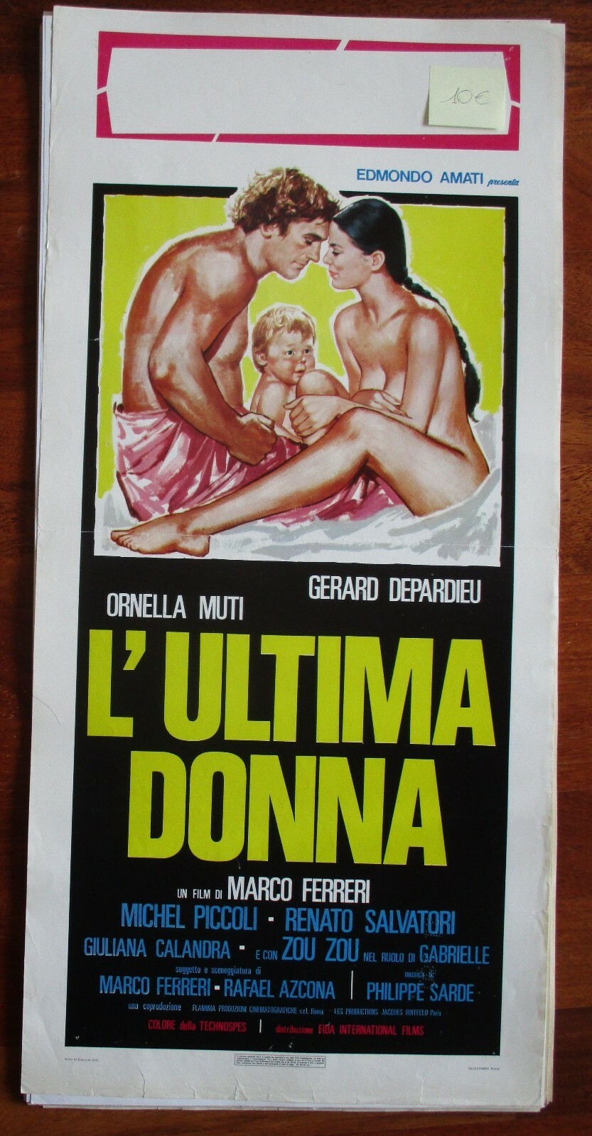 Locandina originale film L'ultima donna (1976) - Regia di Marco Ferreri