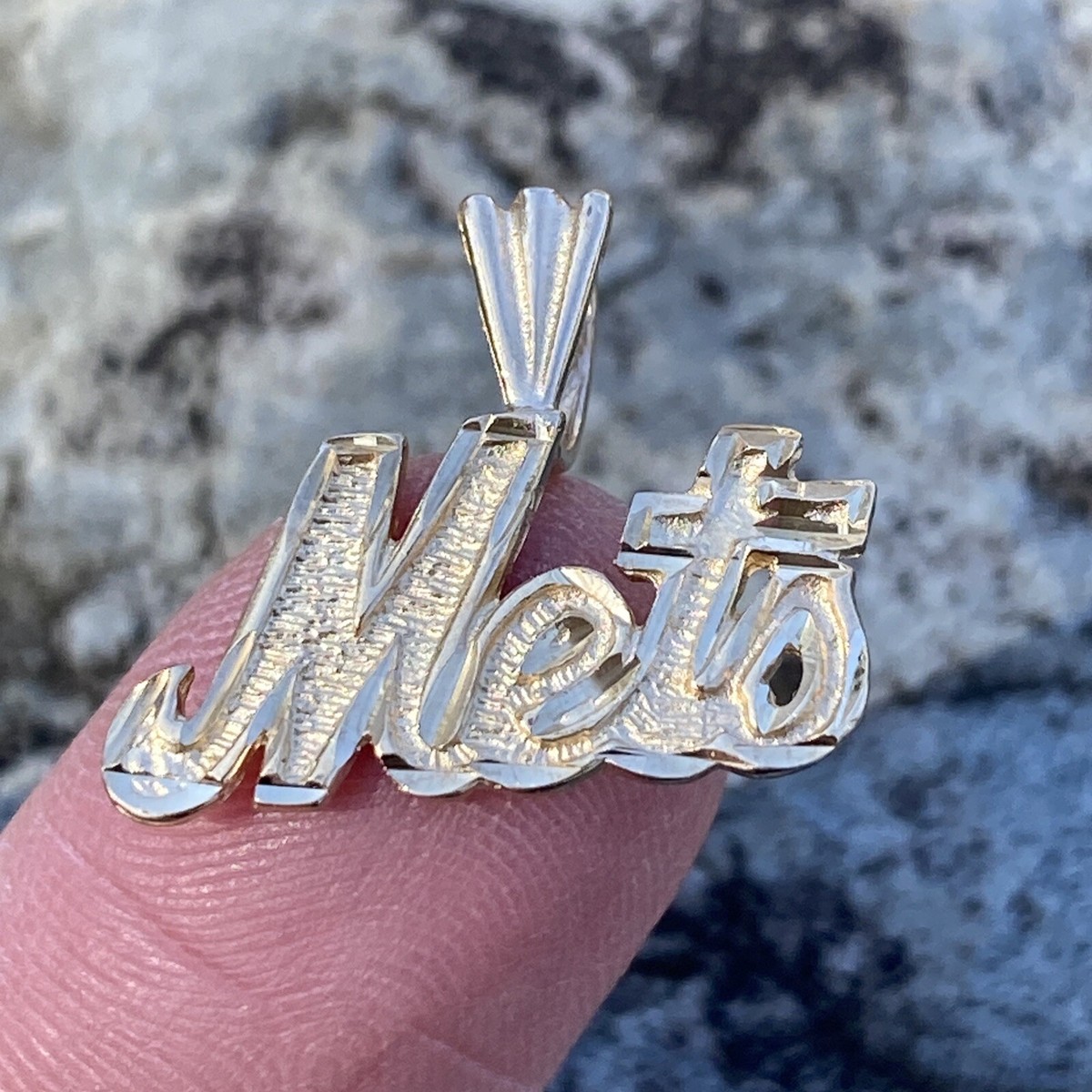 14K Yellow Gold New York Mets MLB Baseball Charm by Michael 14K Yellow Gold New York Mets MLB Baseball Charm by Michael
