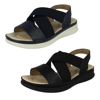 Eaze Damen Slipper elastische Sommersandalen 'F1R2107'