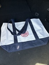 Trader Joe  s Bag Canvas Reusable Heavy Cotton Basic Style Shopping Navy Large