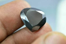 Certified 8-9 Ct. heart cut Loose Black Diamond for jewelry