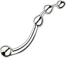 FOSVBEY Metal Toys Stainless Steel Wand Massage Stick Exerciser for Women Men