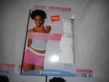 N/W/B 3 P/K Hanes White/Gray Boxers  Sold Separate 8/EXTRA LARGE