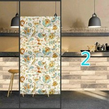 Pastoral Floral Window Films Privacy Sticker PVC Frosted Glass Home Decor