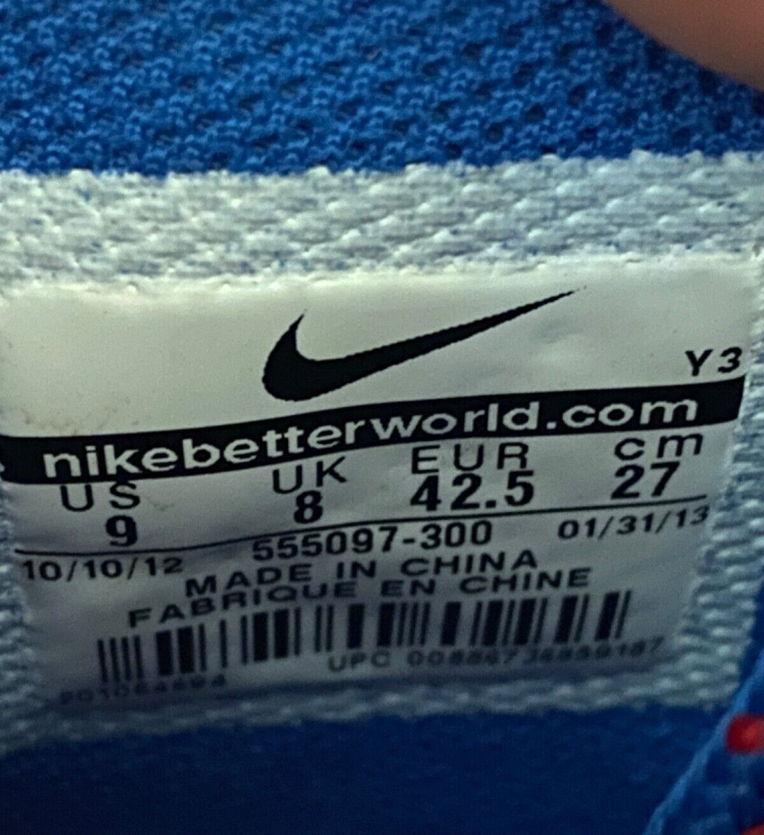 Nike Posite Max Sixers 76ers Shoes BARKLEY Blue Red 555097-300