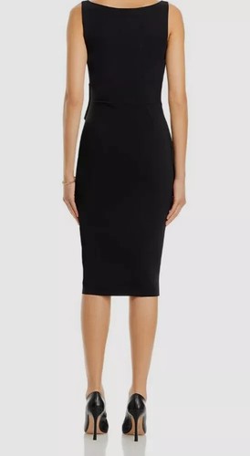 Abito drappeggiato Chiara Boni La Petite Robe Yoko nuovo con etichette 6U.S./42IT nero prezzo al dettaglio consigliato $695 - Foto 3 di 8