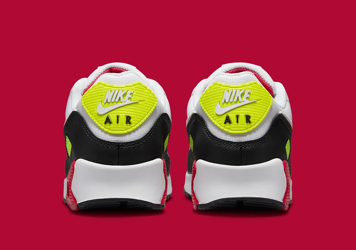 靴 NIKE AIR MAX 90 23cm Women's Nike Air Max 90 PREM 443817 103 White Neon Green