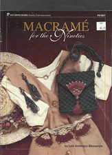 Vintage Macrame Crafts Pattern Booklet-MACRAME for the NINETIES By Biazsanyik