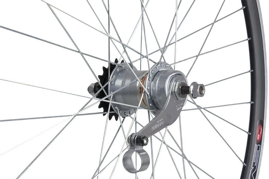 Hinterrad 26 Zoll Shimano Nexus 3-Gang-Nabe mit Zubehör, Konusfelge schwarz - Bild 4 von 4