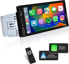 7' 1DIN Android 13 2+64GB Autoradio mit Carplay GPS Navi WiFi Bluetooth USB RDS