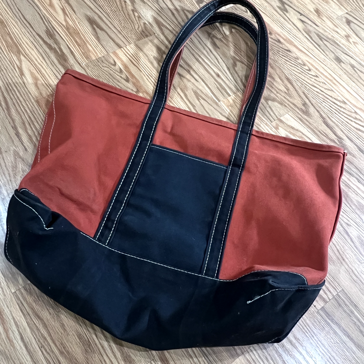60s llbean 筆記体タグ boat and tote vintage Vintage 50s 60s Large LL Bean Boat & Tote Green Cursive