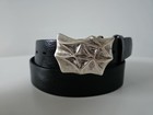 ♥ umjuBELT "Quilt" silber Gürtelschließe Wechselschnalle Buckle 7 x 5 cm