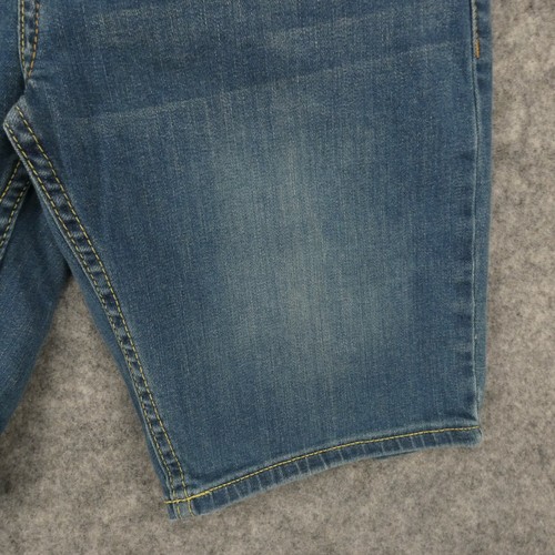 Levi's 502 Shorts Youth 16 Reg (28) Stretch Taper Denim Med Wash Fade 9" Inseam - Picture 4 of 12