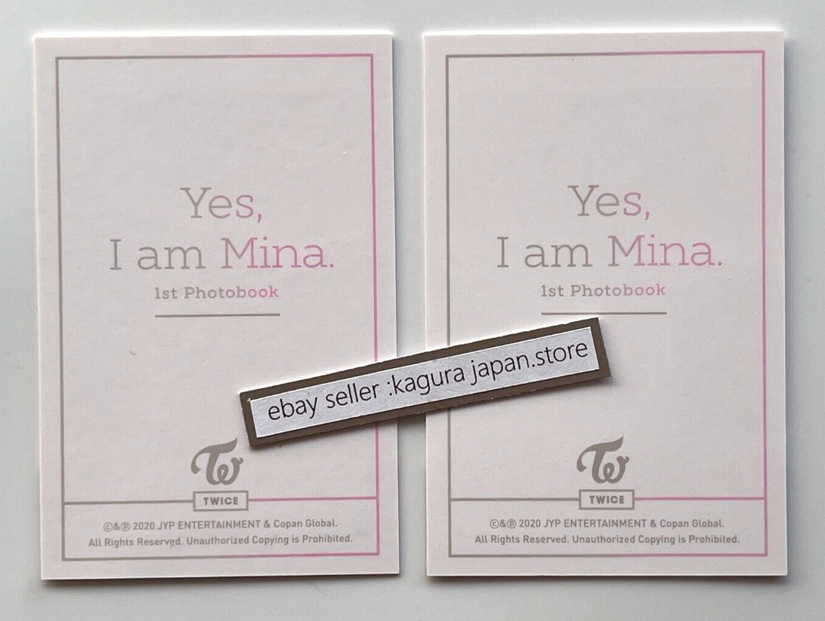 TWICE Yes, I am Mina. Gray ver. 1st Photobook + Photocards +