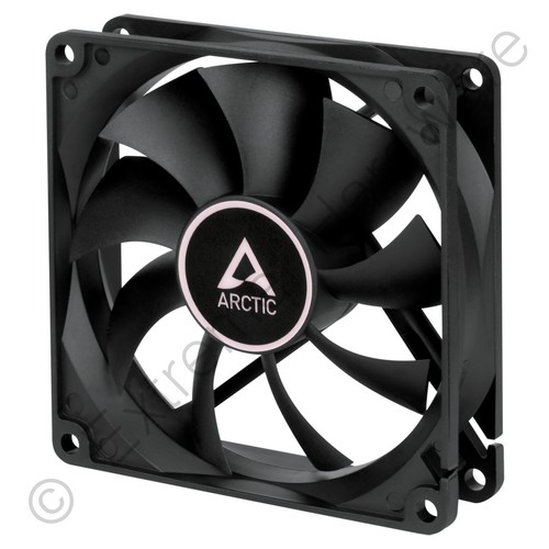 4 x Pack Arctic F9 Black 92mm PC Case Fans Rev.4 1800 RPM 43 CFM 12V 3-Pin - Afbeelding 2 van 6
