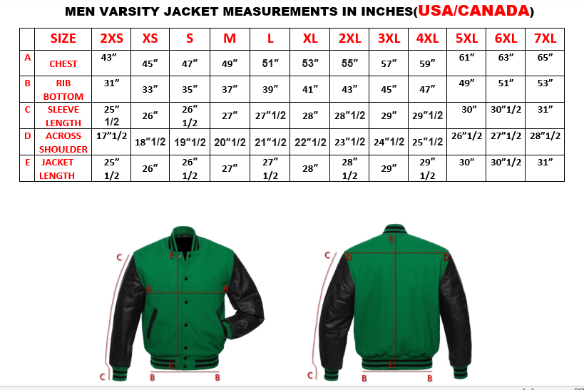 Red Pure Wool Jacket White Real Leather Sleeves Letterman College