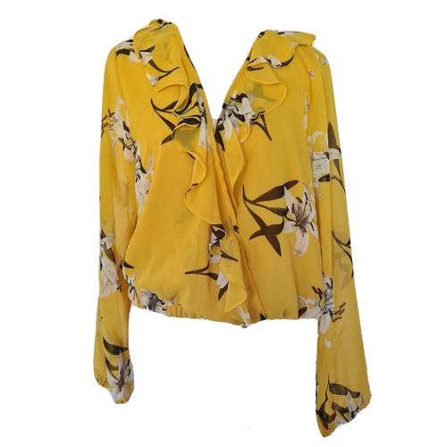 Decjuba Yellow Floral Long Sleeve 