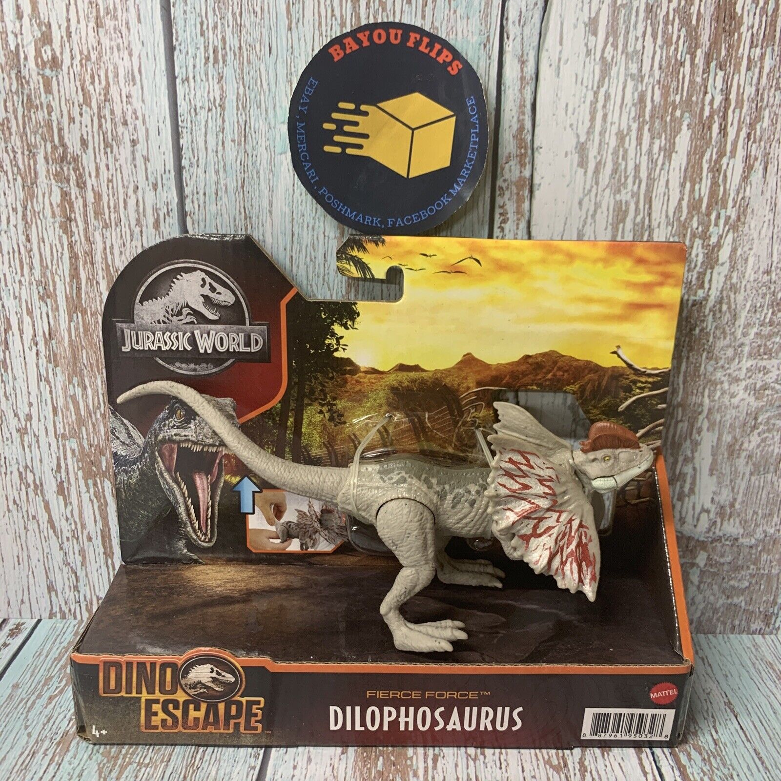  Jurassic World Fierce Force Dilophosaurus Dinosaur Action Figure  Movable Joints, Realistic Sculpting & Single Strike Feature, Kids Gift Ages  3 Years & Older : Toys & Games