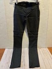 Helmut Lang Skinny Jeans Jeggings Gray Black Waistband Pull-On Stretch 25