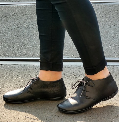 Zapato camper mujer Right Nina K400221 004 negro cuero auténtico - Imagen 7 de 9