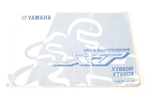 YAMAHA XT 660 R X 5VKF8199H0 MANUALE USO E MANUTENZIONE DM01 04 - 16 OWNER'S MAN - Foto 1 di 3