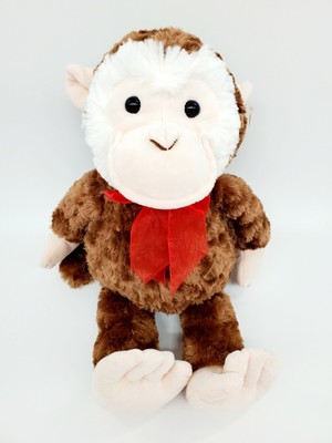 18'' Hobby Lobby Monkey Minky Swirl Brown Cream Soft Stuffed Lovey Toy B221
