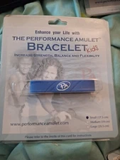 Performance Amulet Bracelet ~ Increase Strength, Endurance, Balance Small Blue
