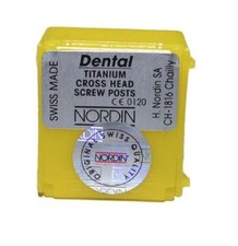 Dental Screw Post by * NORDIN * Refill Kit 6 posts ( Titanium ) Medium Size M6