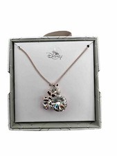 Image of 🌟 Minnie Mouse Rose Gold Crystal Pendant Necklace Disney World New In Gift Box