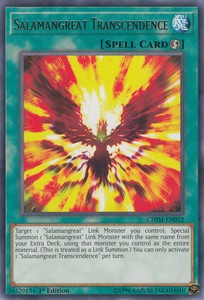 Salamangreat Transcendence - CHIM-EN052 - Rare - 1st Edition x3 - Near Mint