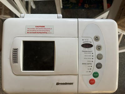 Breadman Automatic Bread Baker Model TR-720  3 Cup Flour Cap Very Nice! EUC