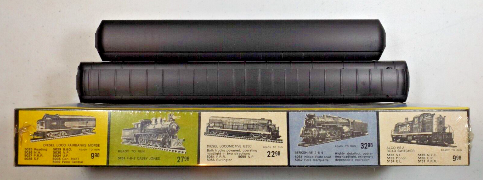 Second set of 4 Rivarossi heavyweight Santa Fe cars in HO H0