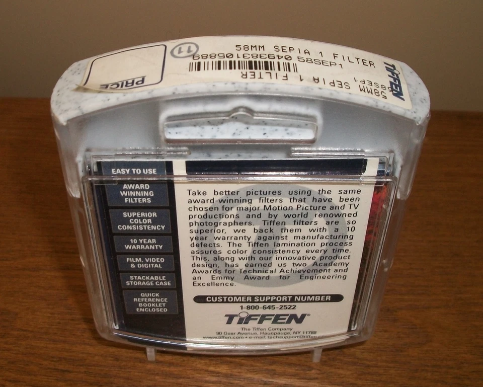 New Tiffen 58mm Sepia 1 Solid Color Glass Filter MFR: 58SEP1 - Image 2 of 4