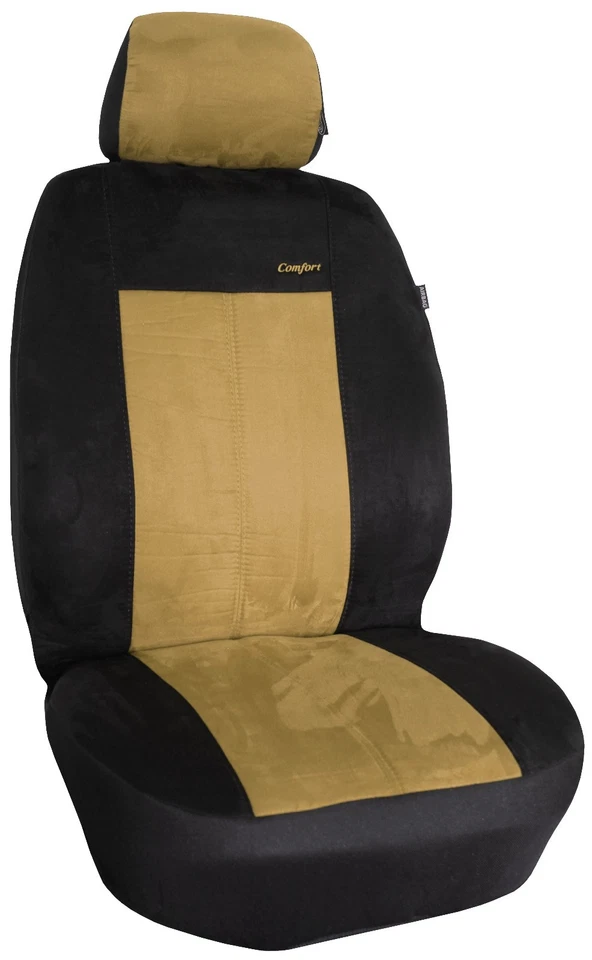 Seat covers car protective covers set beige suitable for Citroën C3 I Picanto Matiz up - Image 3 of 4