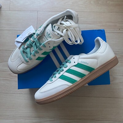 adidas Samba OG Off White Court Hazy Green Womens Sneakers Multiple Sizes  | eBay
