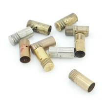 10 Eversharp Repeater Pencil Top Buttons - 8 Gold, 2 Chrome - 1940's