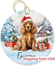 Personalized Cocker Spaniel Christmas Ornament 2023, Cocker Spaniel Ornament ...