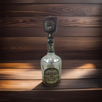CHIVAS REGAL WHISKY Bottle Vintage Chivas Regal Pump Dispenser Trophy With Stand