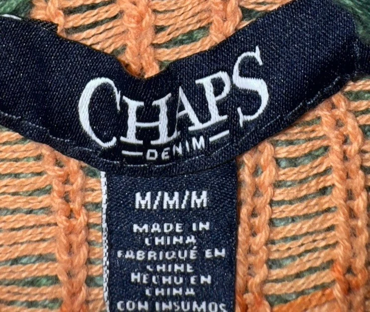 Vintage Ralph Lauren Chaps Sweater Large Cowl Neck Navajo Aztec Sweater 90’s Med - Image 4 of 4