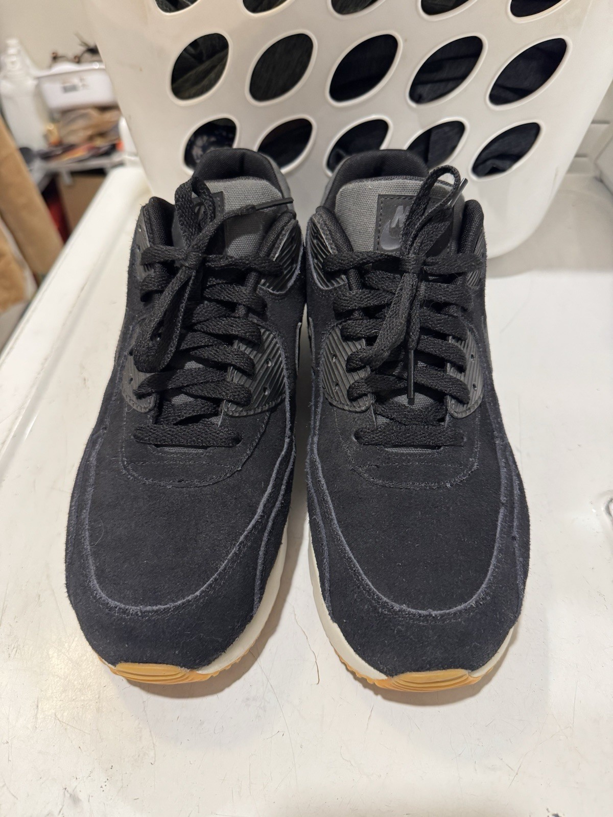 Nike Air Max 90 Ultra 2.0 Men's Sneakers Black Gum Suede Size 10.5 thumbnail 6