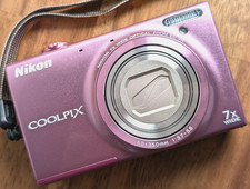 N MINT Nikon COOLPIX S6100 16.0MP Digital Camera 7x Zoom English ok Japan Pink