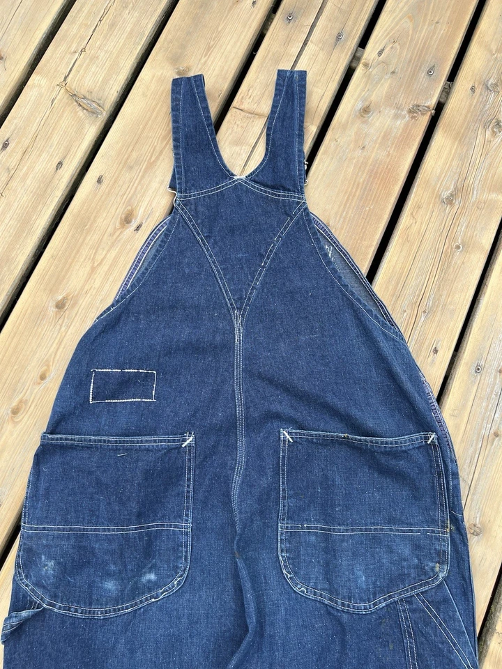 Vintage 1940s/50s Carhartt Denim Overalls - 36” Waist - Union Made - Image 4 of 4