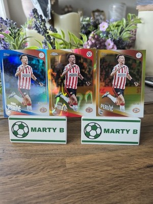 Topps Chrome UCC 25/26 Ivan Perisic /50 x 2 und /150 Bundle PSV Croatia Bookend 