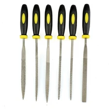 Wood Rasp Set 6pcs Carpenter 5x140mm File Carving Tools Double Riffler Tool