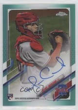 2021 Topps Chrome Rookie Aqua Refractor 147/199 Rafael Marchan #RA-RMA Auto 0b5f