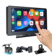 7" Wireless Carplay & Android Auto Screen Bluetooth 5.0 Marine Stereo