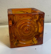 Vintage Viking Glass 2.5 Persimmon Orange Bul...