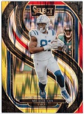2024 Panini Select Premier Level Red Yellow Shock Prizm Mo Alie-Cox Card #184